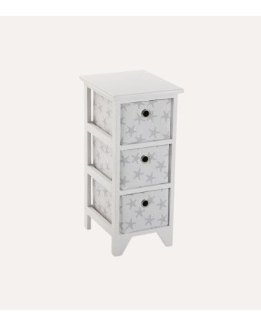 Cajonera Estrellas con 3 Cestas de Almacenamiento