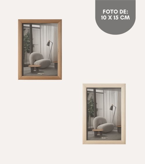 Marco de Foto Minimalista de Simil de Madera