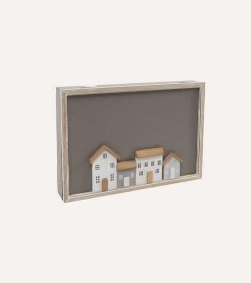 Cubrecontador con Casas de Madera