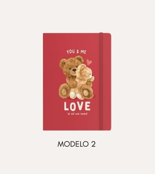 Libreta con Goma de Amor de Papel
