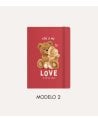 Libreta con Goma de Amor de Papel