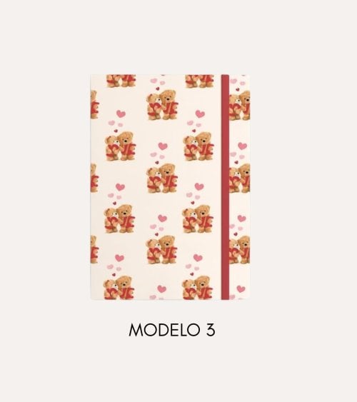 Libreta con Goma de Amor de Papel