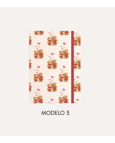 Libreta con Goma de Amor de Papel