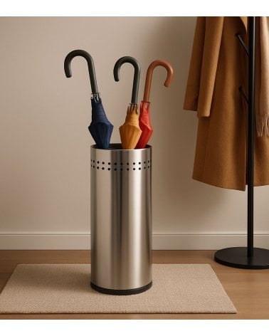 Paragüero Redondo de Acero Inoxidable