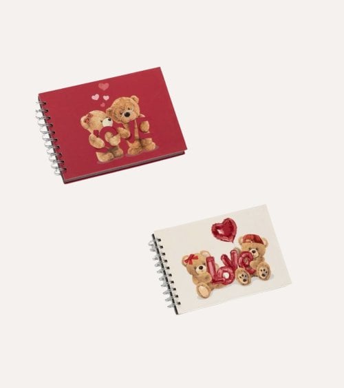 Album de Fotos de Osos Enamorados con Anillas