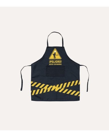 Delantal de Cocina con Señal de Peligro