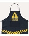 Delantal de Cocina con Señal de Peligro