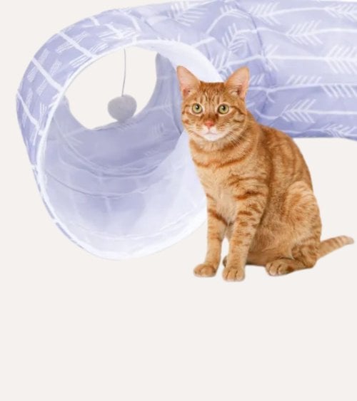 Tunel Juguete para Gatos de Tela Oxford