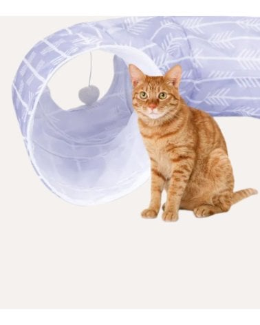 Tunel Juguete para Gatos de Tela Oxford