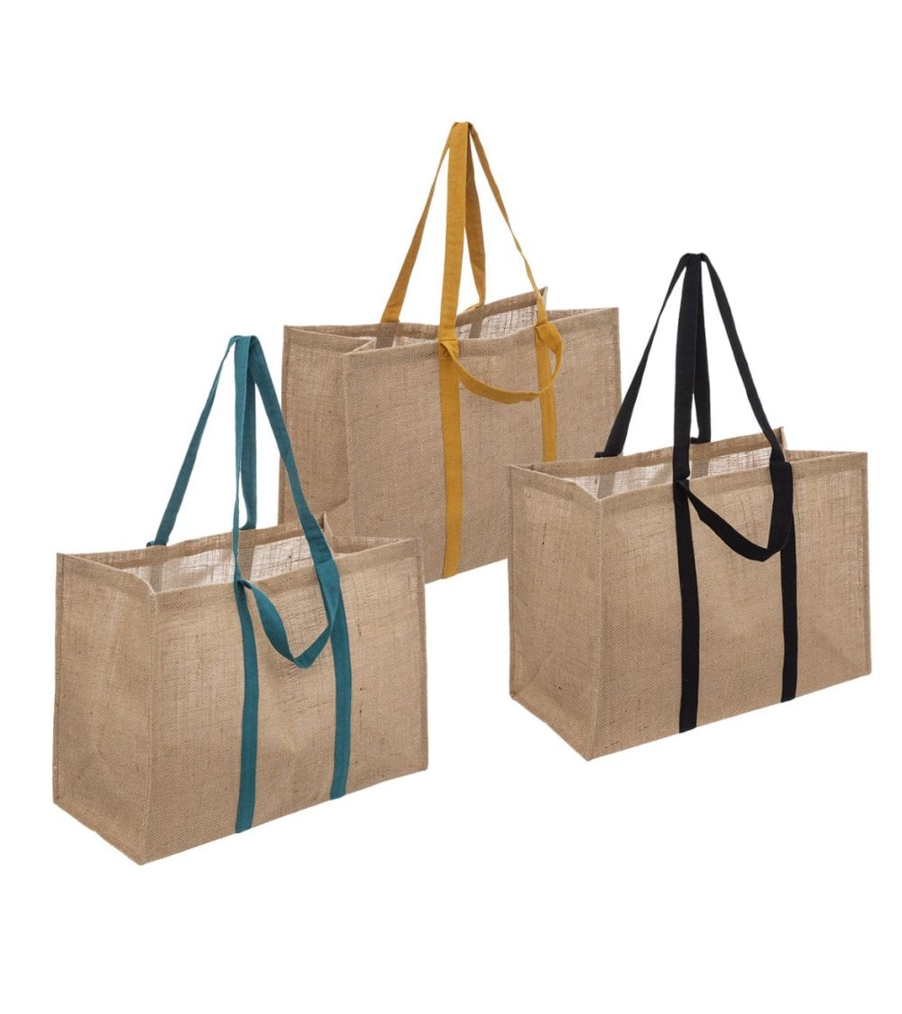 Bolsa de Yute con Cuatro Asas de Colores-1