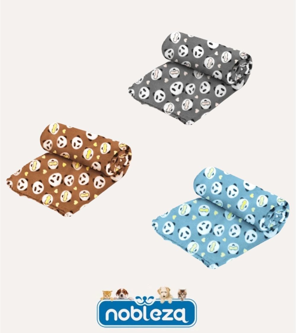 Manta con Estampado de Panta de Felpa