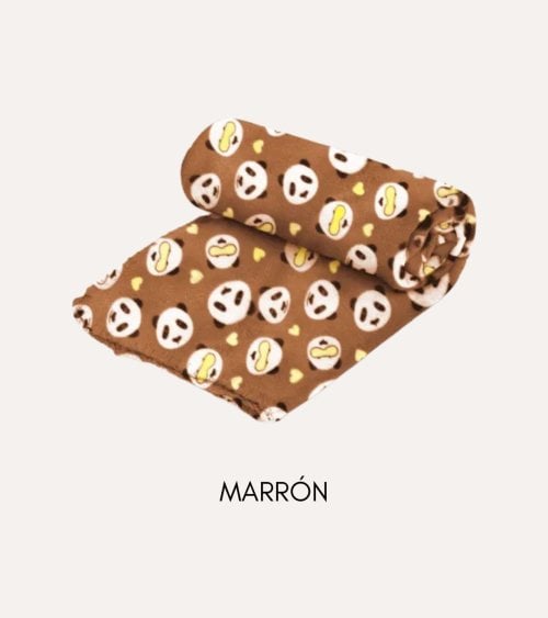 Manta con Estampado de Panta de Felpa