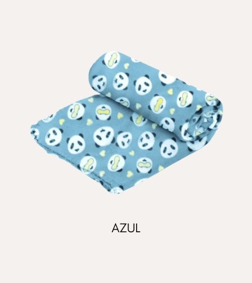 Manta con Estampado de Panta de Felpa