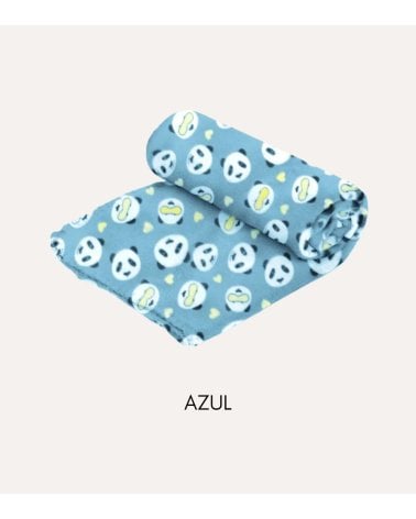 Manta con Estampado de Panta de Felpa