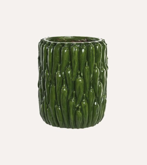 Jarrón Decorativo de Pimientos de Magnesia