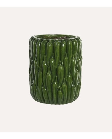 Jarrón Decorativo de Pimientos de Magnesia