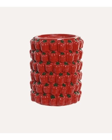 Jarrón Decorativo de Pimientos de Magnesia