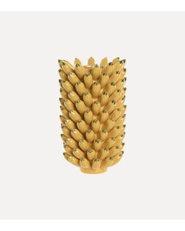 Jarrón Decorativo de Plátanos de Gres