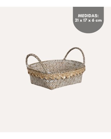 Cesta Decape con Asas de Fibra Tejida