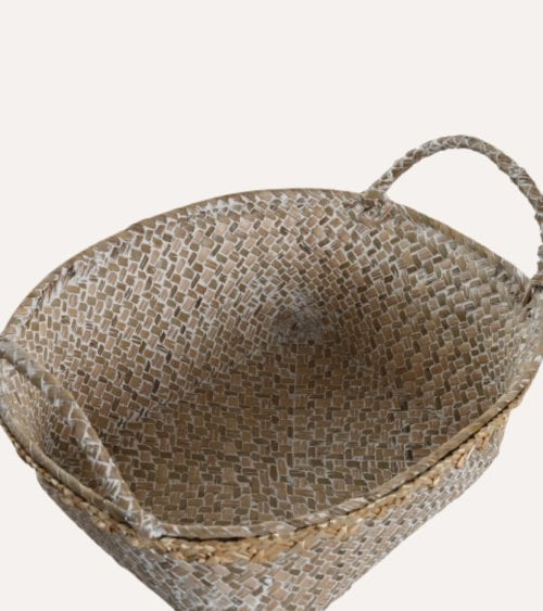 Cesta Decape con Asas de Fibra Tejida