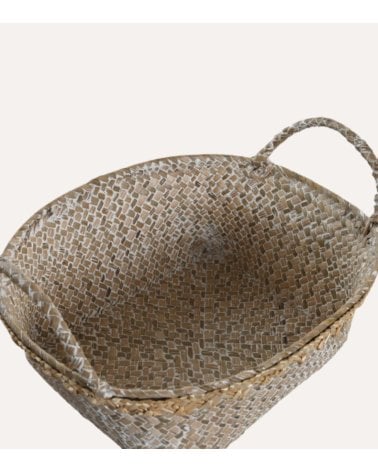 Cesta Decape con Asas de Fibra Tejida