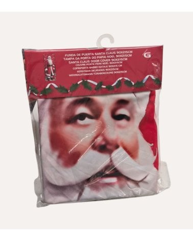 Funda para Puerta Navideña de Papá Noel