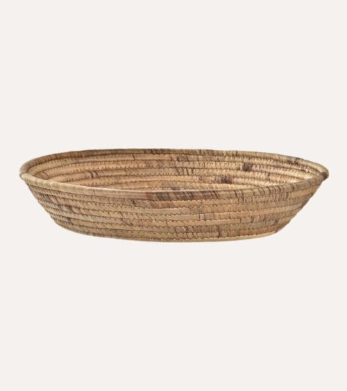 Cesta Centro de Mesa de Junco Tejido