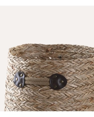 Cesta Seagrass de Alga Tejida