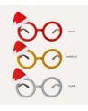 Gafas Festivas con Gorro Navideño de Plástico