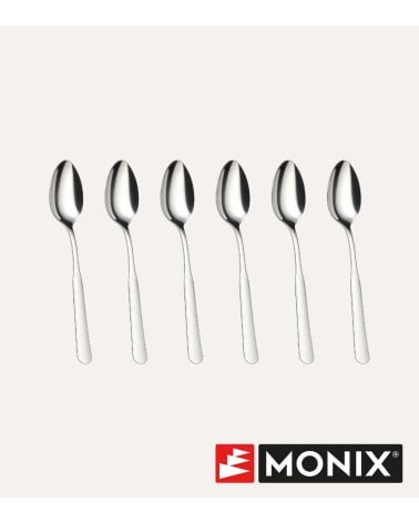 Set de 6 Cucharas de Café Moka Milan de Acero Inoxidable