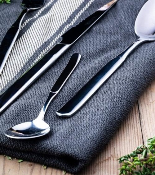 Set de 6 Cucharas de Café Moka Milan de Acero Inoxidable