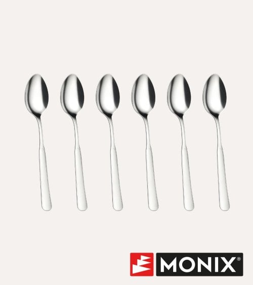 Set de 6 Cucharas de Café Milan de Acero Inoxidable