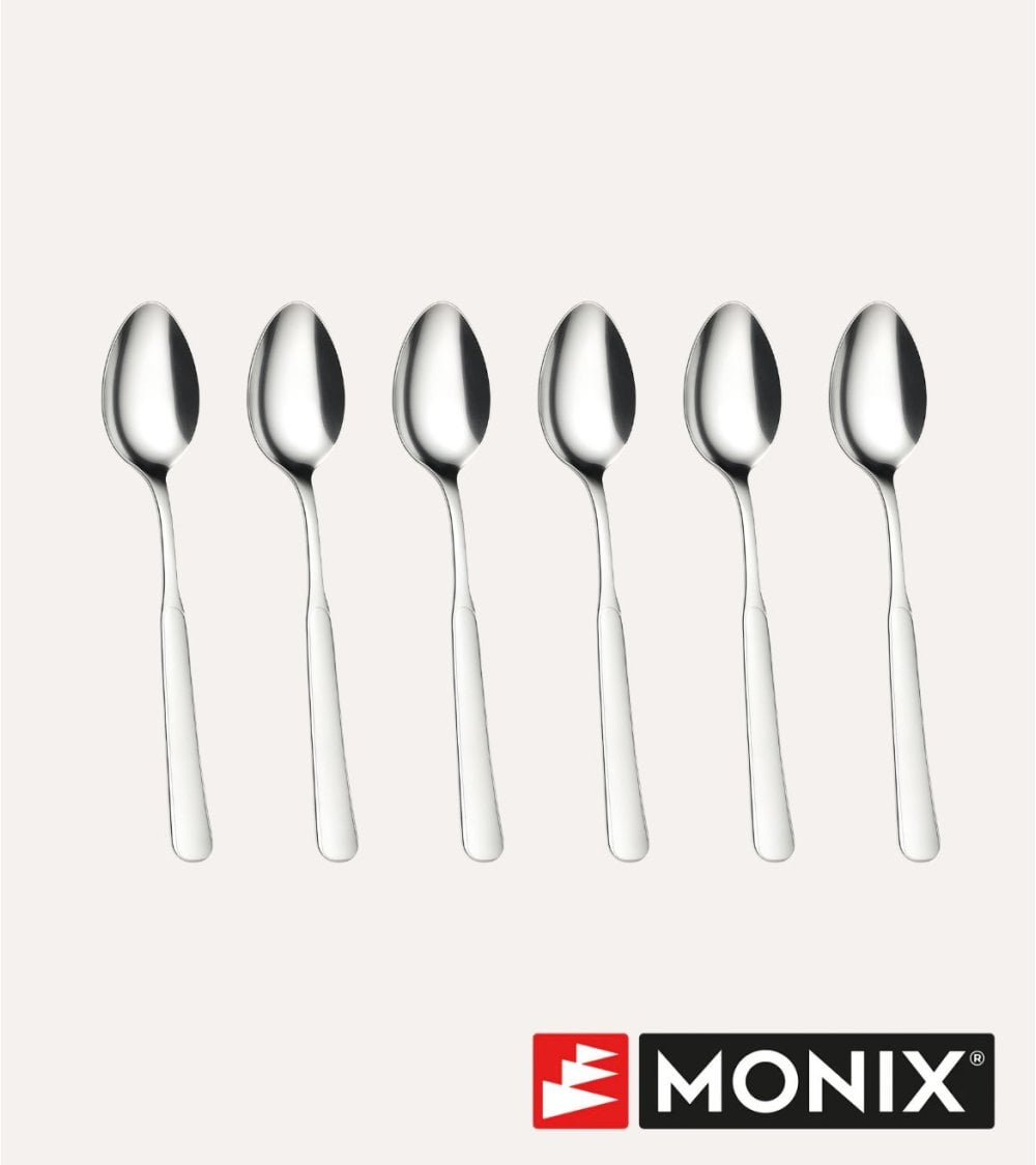 Set de 6 Cucharas de Café Milan de Acero Inoxidable