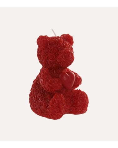Vela Aromática Oso de Rosas de Parafina