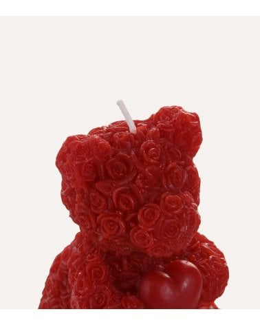 Vela Aromática Oso de Rosas de Parafina