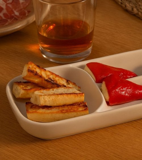 Plato de Aperitivos Nora con 3 Compartimientos