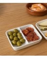 Plato de Aperitivos Lattice con 2 Compartimientos