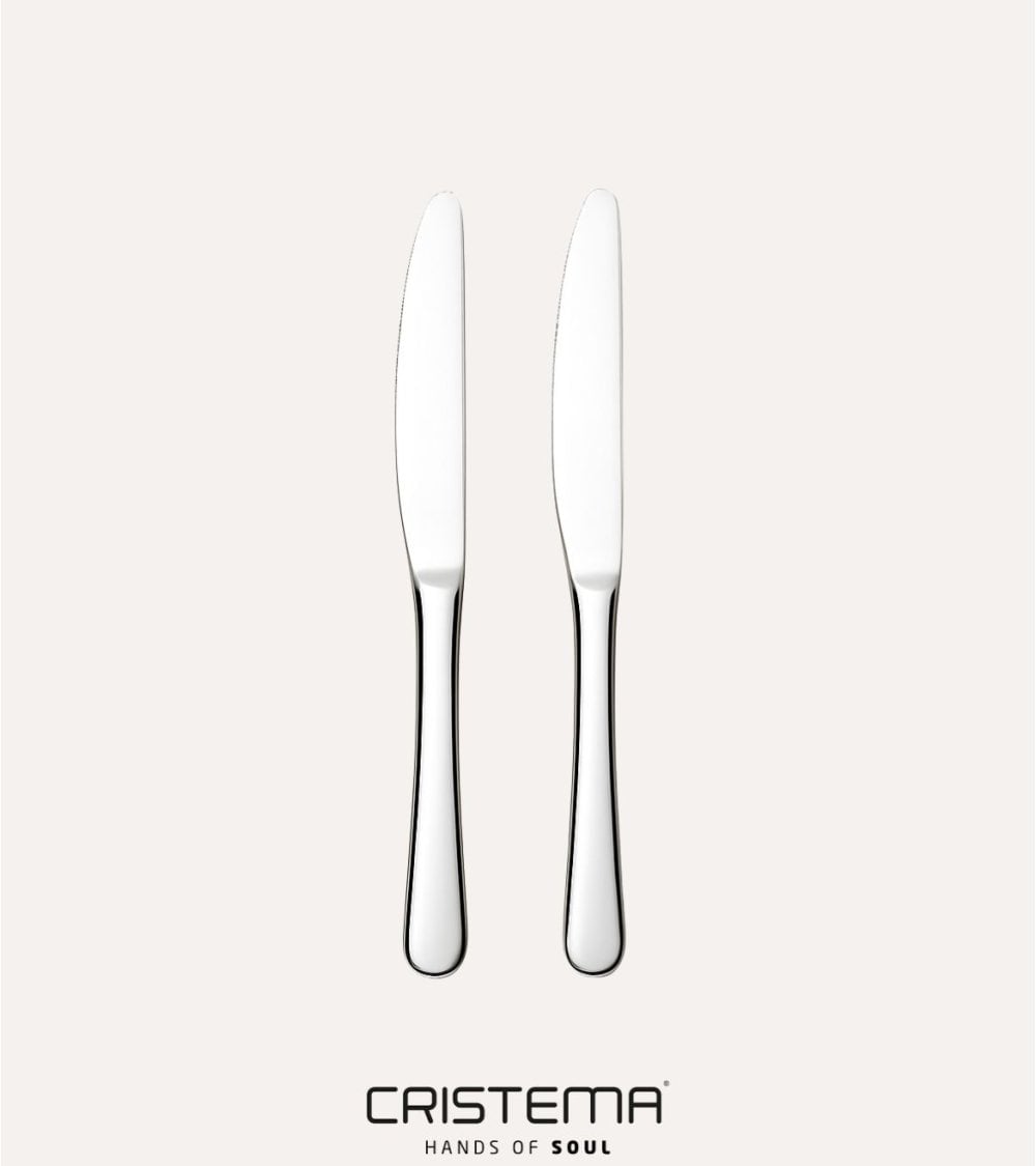 Set de 2 Cuchillos de Postre María de Acero Inox 18/10