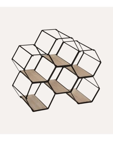 Botellero Arty para 15 Botellas de Acero y MDF