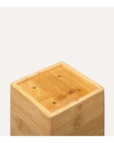 Portautensilios con 2 Compartimientos de Bambú