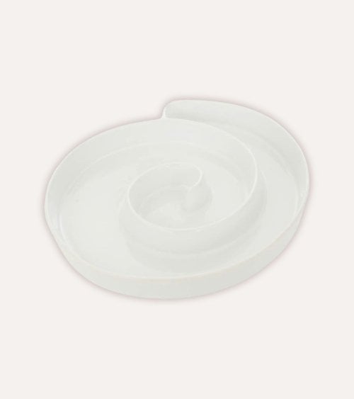 Plato de Presentación Espiral de Gres