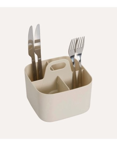 Escurridor de Cubiertos Poly con Compartimientos de Plástico