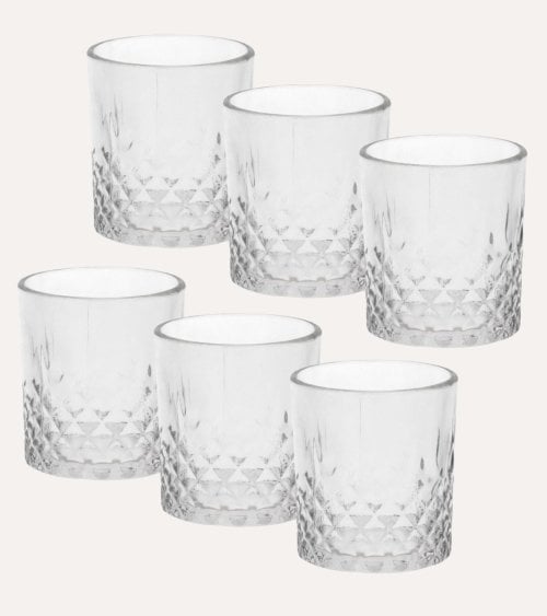 Set de 6 Vasos Segura de Cristal Tallado