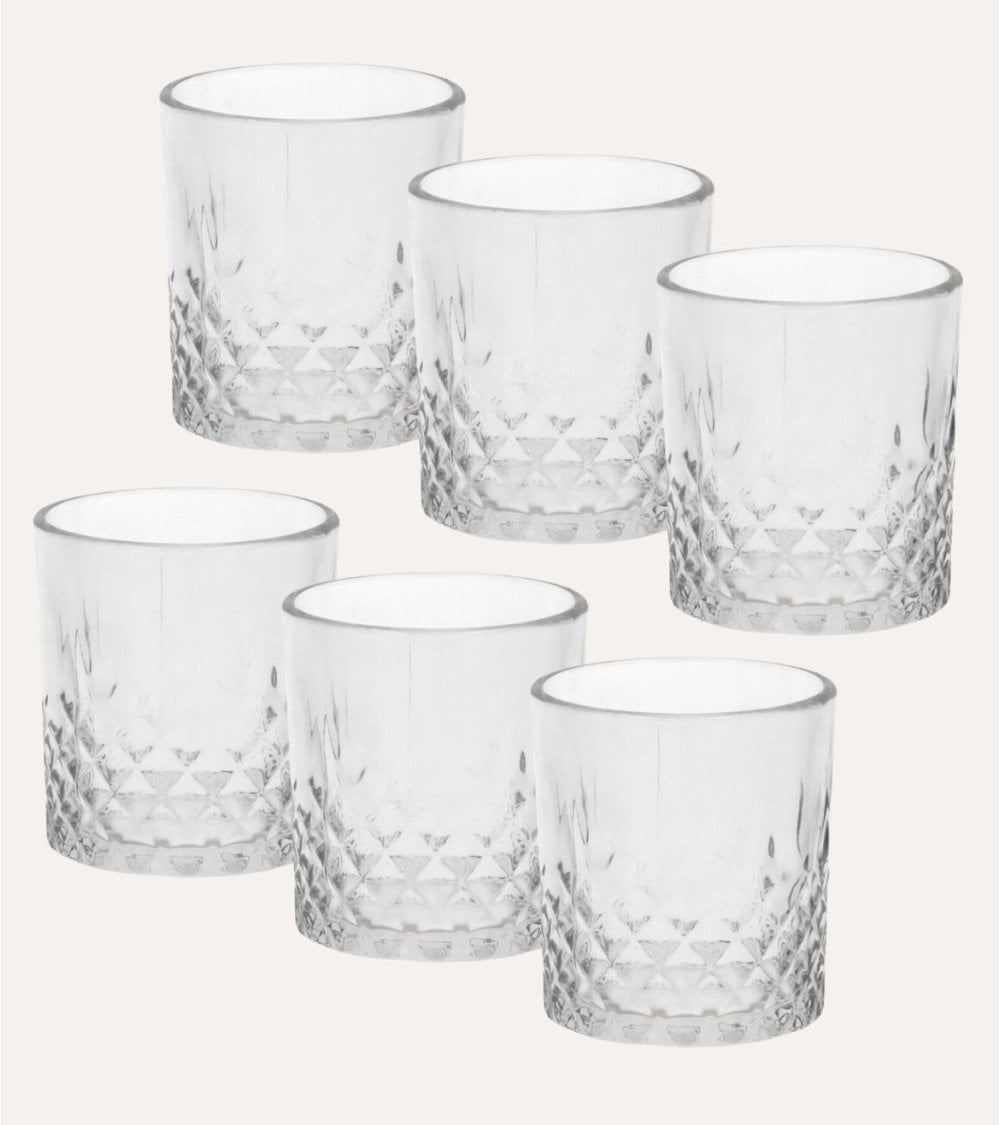 Set de 6 Vasos Segura de Cristal Tallado