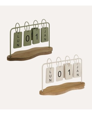 Calendario Decorativo Fred de Acero y MDF