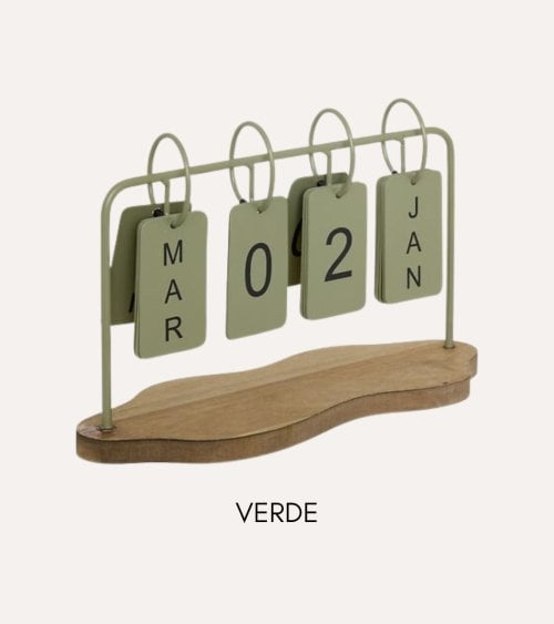 Calendario Decorativo Fred de Acero y MDF