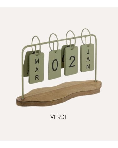 Calendario Decorativo Fred de Acero y MDF