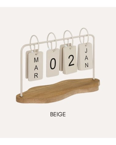 Calendario Decorativo Fred de Acero y MDF