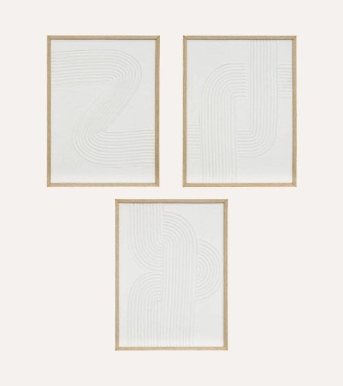 Cuadro Lienzo Harry con Relieve de MDF