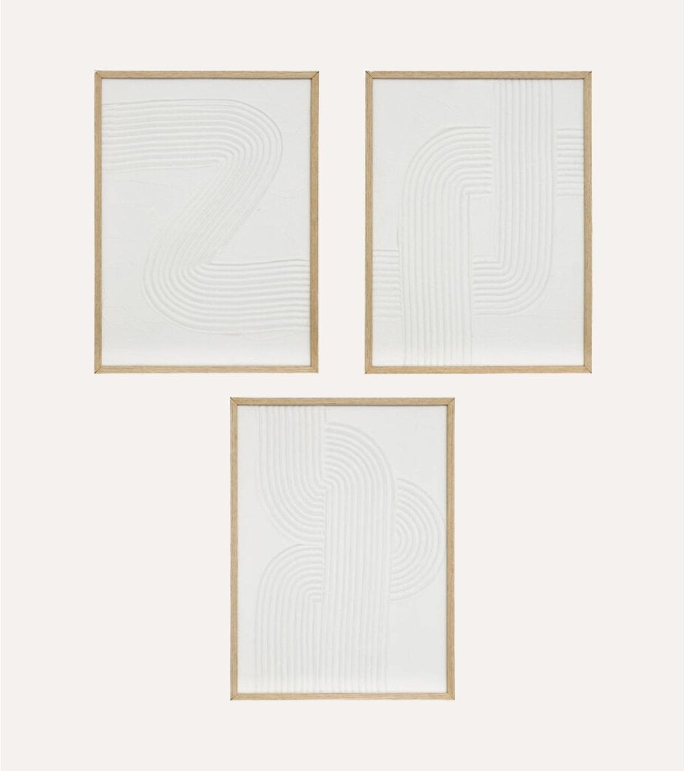 Cuadro Lienzo Harry con Relieve de MDF